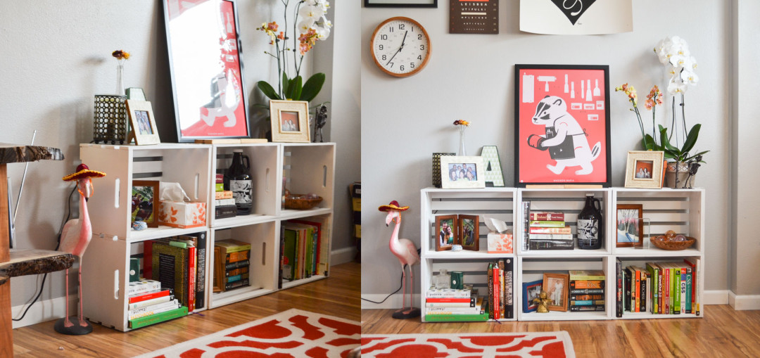 DoItYourself Wood Crate Bookcase Boom Brothers, Blog, DIY